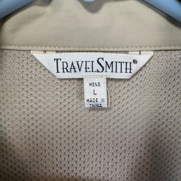Men's Tan Travelsmith Vest - Picture 6 of 11
